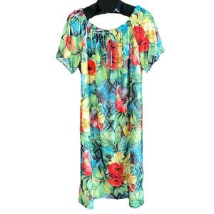Granada on or off shoulder floral MuMu with pockets